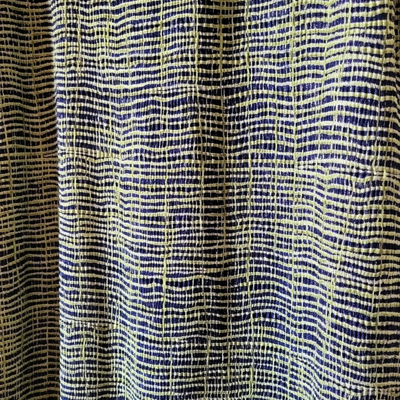 Vintage Pleat Pleat by Rafael Lime Green Tie Dye Maxi Dress Size Medium - Picture 4 of 8